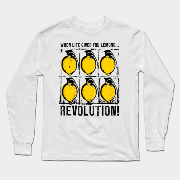 Lemon Revolution Long Sleeve T-Shirt by Stationjack